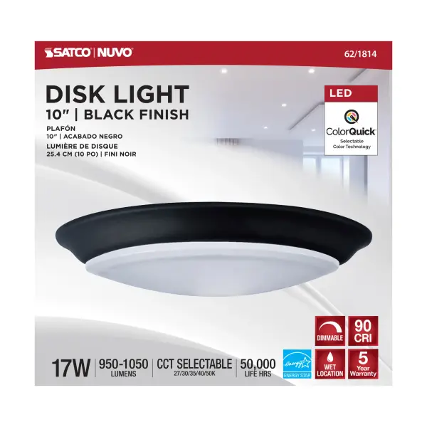 10" LED Disk Light with 5-CCT Selectable Technology - Image 3
