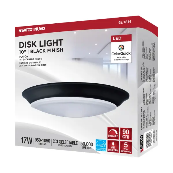 10" LED Disk Light with 5-CCT Selectable Technology - Image 7