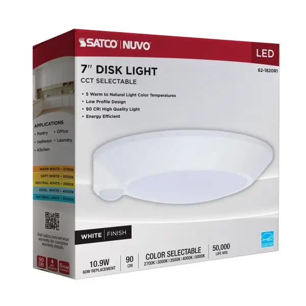 7" LED Disk Light with Occupancy Sensor - CCT Selectable - Image 16