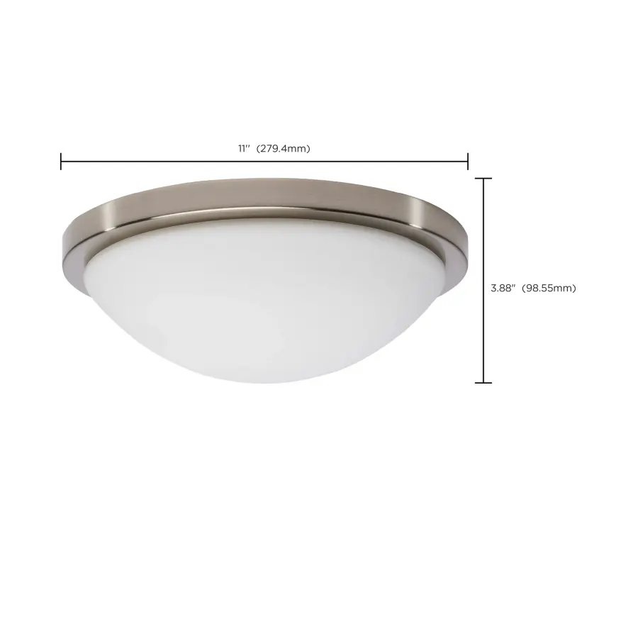 Button 11" LED Flush Mount - Brushed Nickel - Image 9