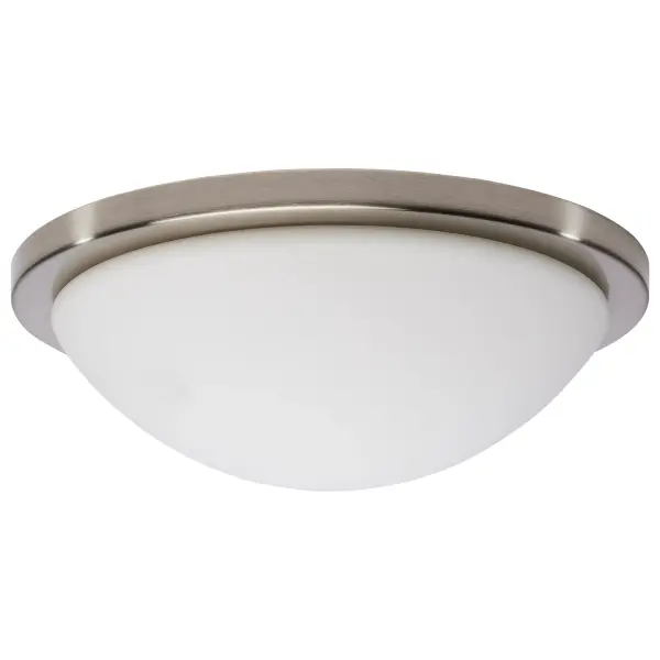 Button 13" LED Flush Mount - Brushed Nickel - Image 1