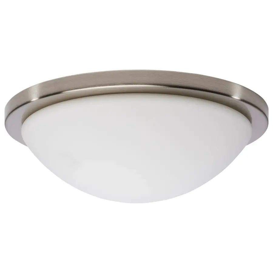 Button 13" LED Flush Mount - Brushed Nickel - Image 1