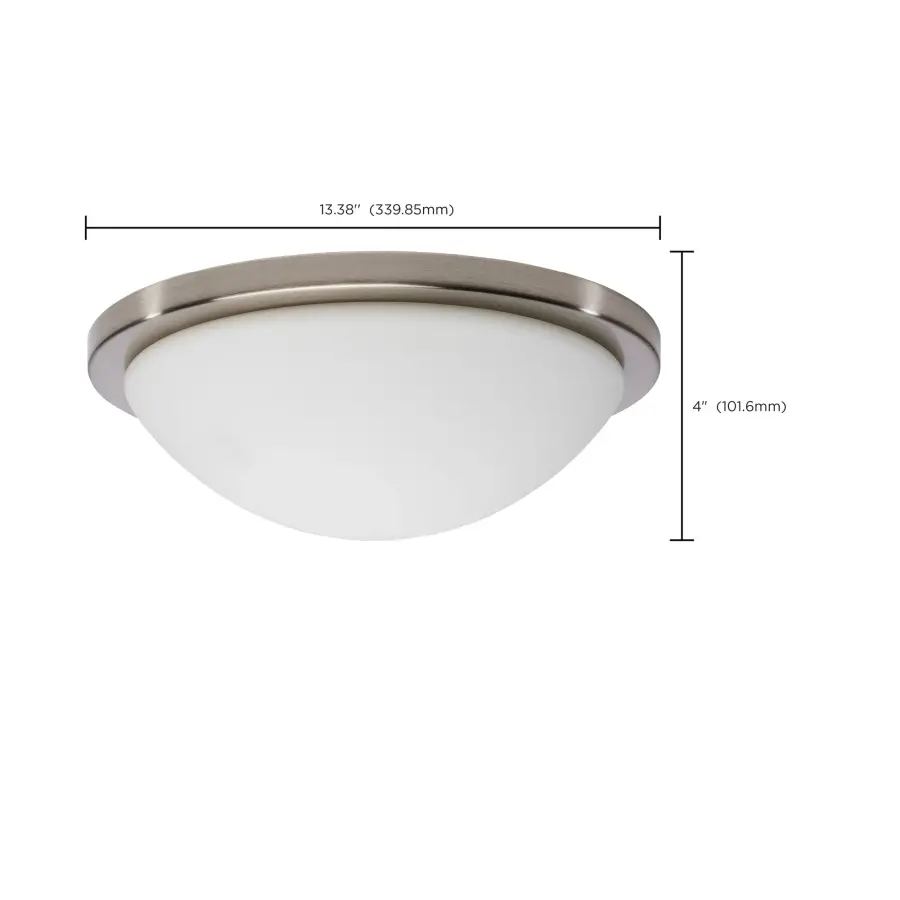 Button 13" LED Flush Mount - Brushed Nickel - Image 9