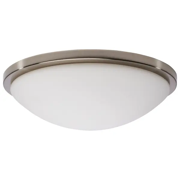 Button 17" LED Flush Mount - Brushed Nickel - Image 1
