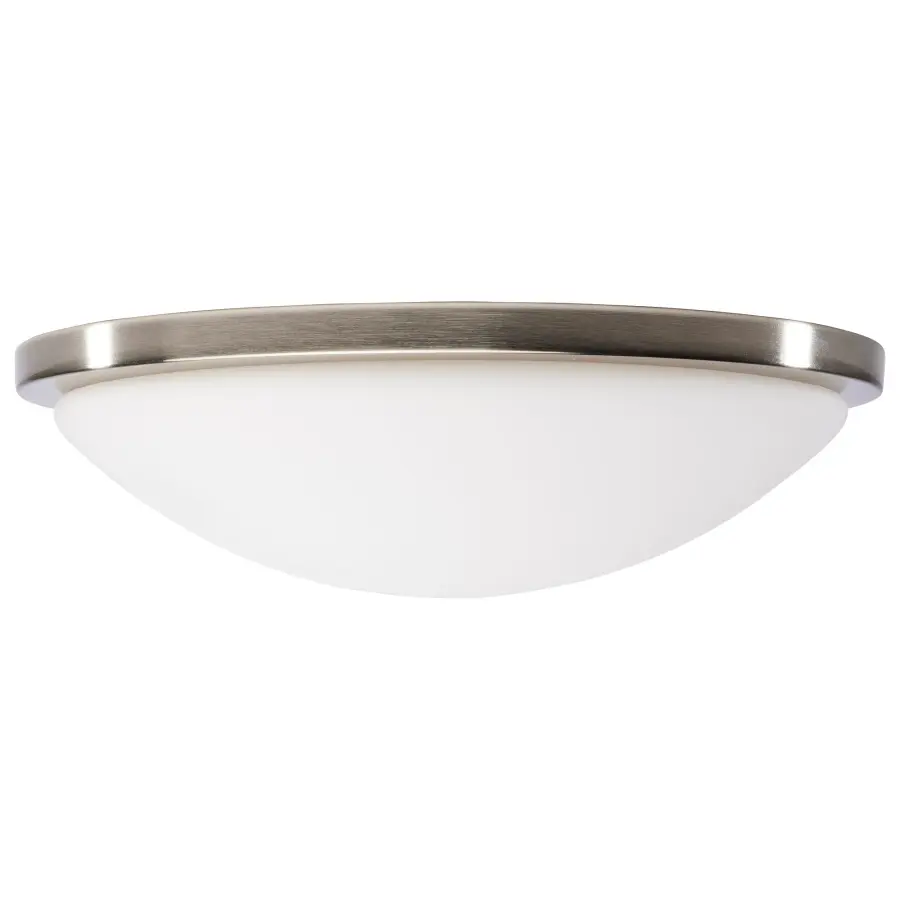Button 17" LED Flush Mount - Brushed Nickel - Image 3