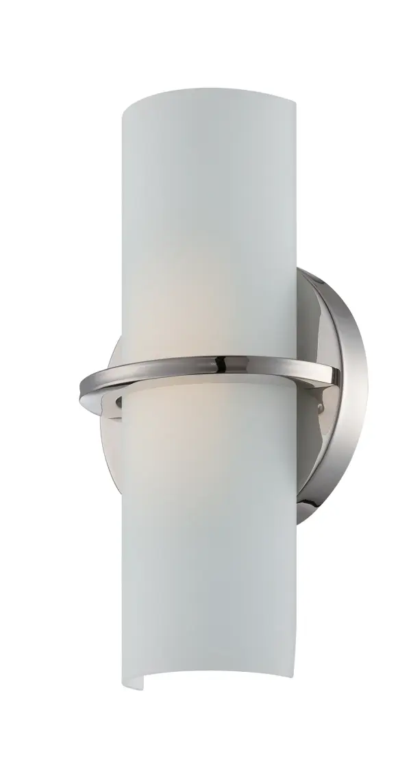 Versatile Contemporary LED Sconce with Elegant Polished Nickel Finish