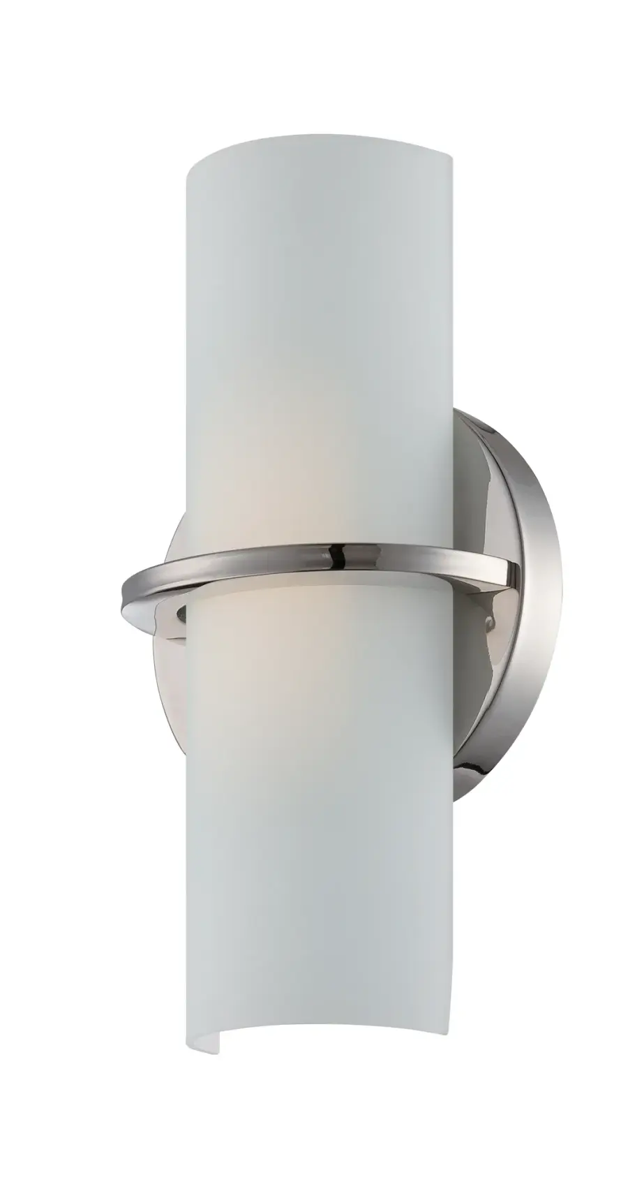 Versatile Contemporary LED Sconce with Elegant Polished Nickel Finish