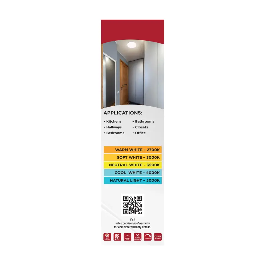 11" LED Cloud Flush Mount - CCT Selectable - Image 11