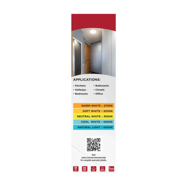 11" LED Cloud Flush Mount with Motion Sensor - Image 14