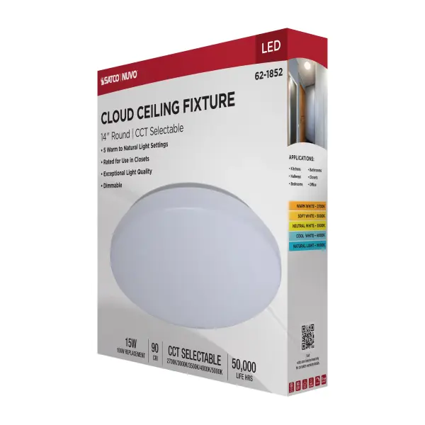 14" LED Cloud Flush Mount - CCT Selectable - Image 13