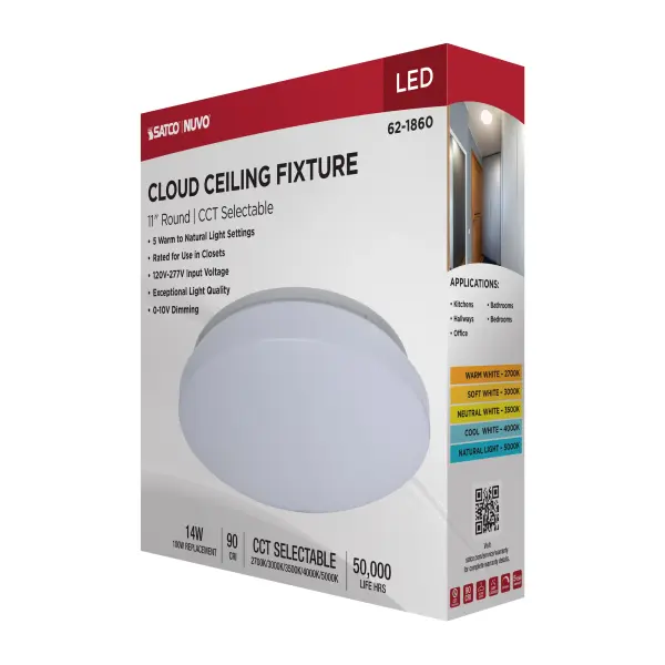 11" LED Cloud Flush Mount - CCT Selectable - Image 14