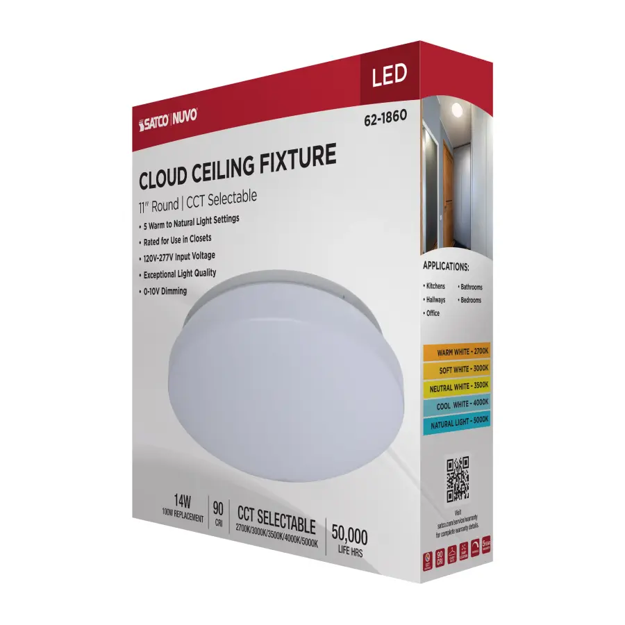 11" LED Cloud Flush Mount - CCT Selectable - Image 14