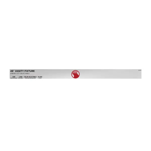 Glamour LED 49" Vanity Light in Brushed Nickel - Image 12