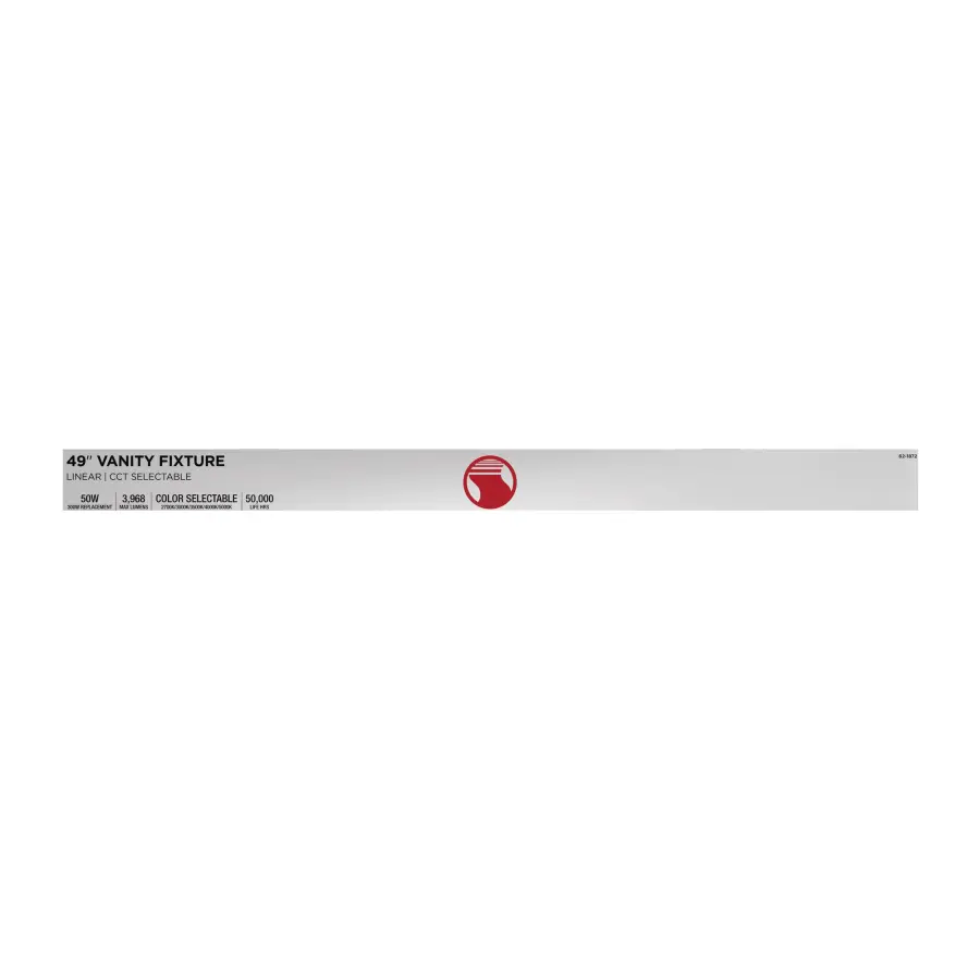 Glamour LED 49" Vanity Light in Brushed Nickel - Image 12