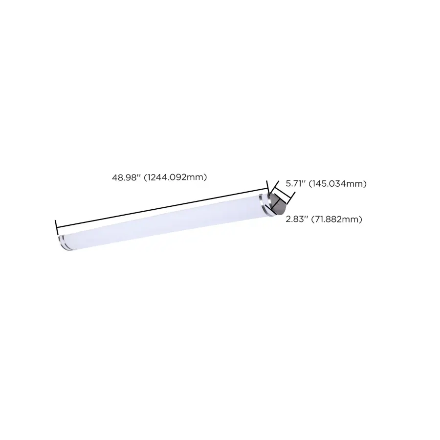 Glamour LED 49" Vanity Light in Brushed Nickel - Image 15