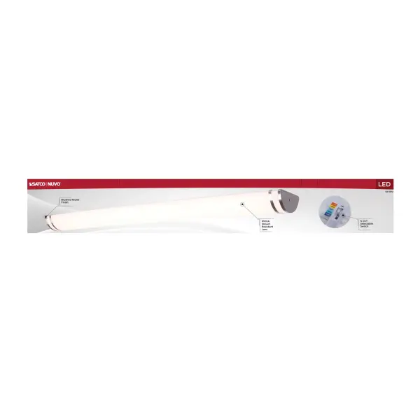 Glamour LED 49" Vanity Light in Brushed Nickel - Image 9