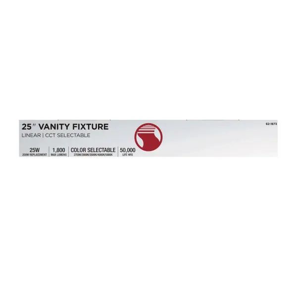 Crispo LED 25" Vanity Light - White - Image 12