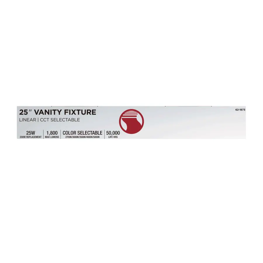 Crispo LED 25" Vanity Light - White - Image 12