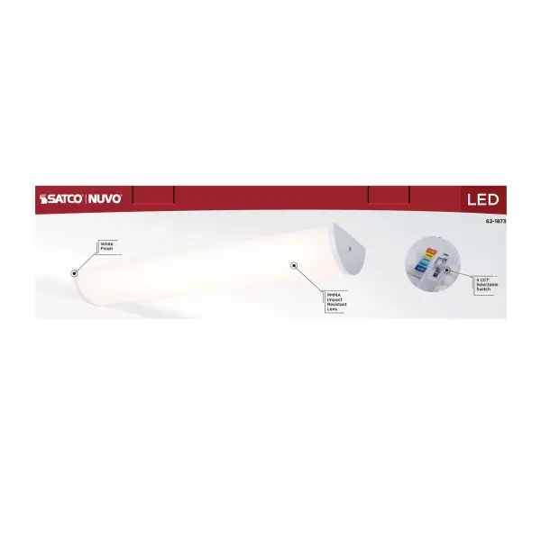 Crispo LED 25" Vanity Light - White - Image 9