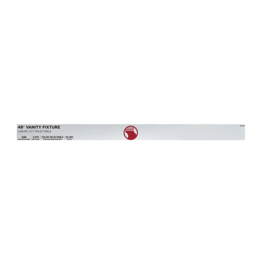 Crispo LED 49" Vanity Light in White - Image 12