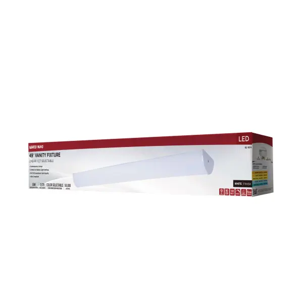 Crispo LED 49" Vanity Light in White - Image 14