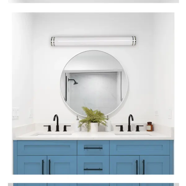 Crispo LED 49" Vanity Light in White - Image 7