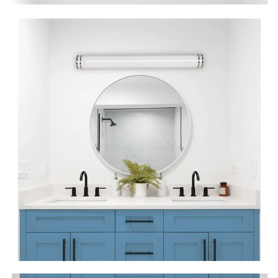 Crispo LED 49" Vanity Light in White - Image 7