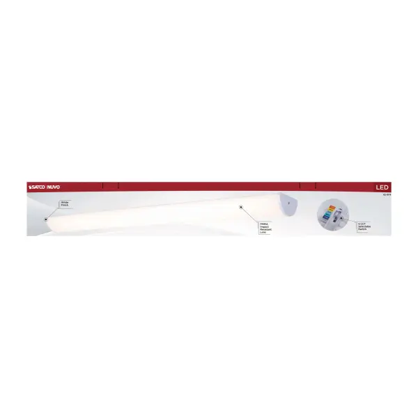 Crispo LED 49" Vanity Light in White - Image 9