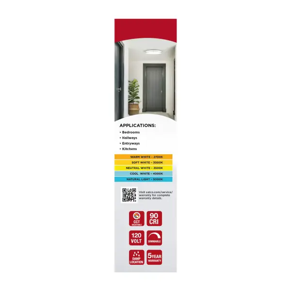 Glamour LED 10" Flush Mount in Brushed Nickel - Image 12