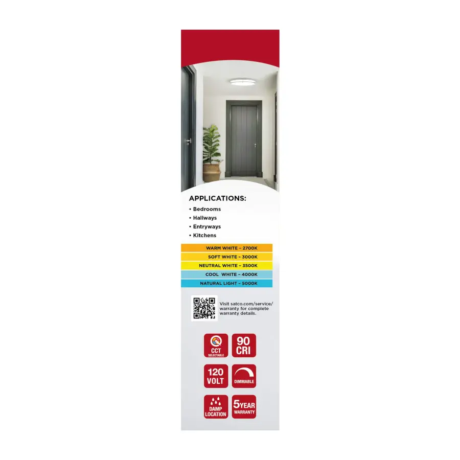 Glamour LED 10" Flush Mount in Brushed Nickel - Image 12