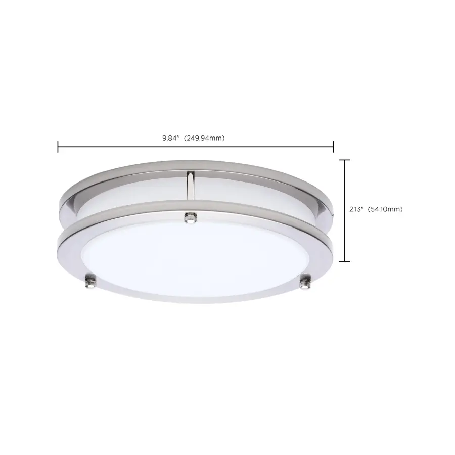 Glamour LED 10" Flush Mount in Brushed Nickel - Image 16
