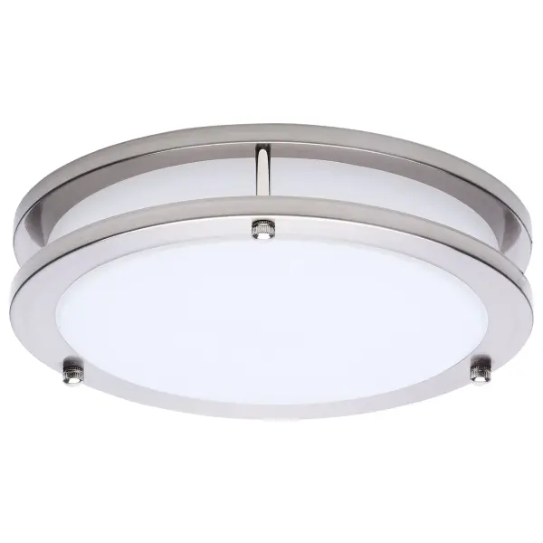 Glamour LED 10" Flush Mount in Brushed Nickel - Image 3