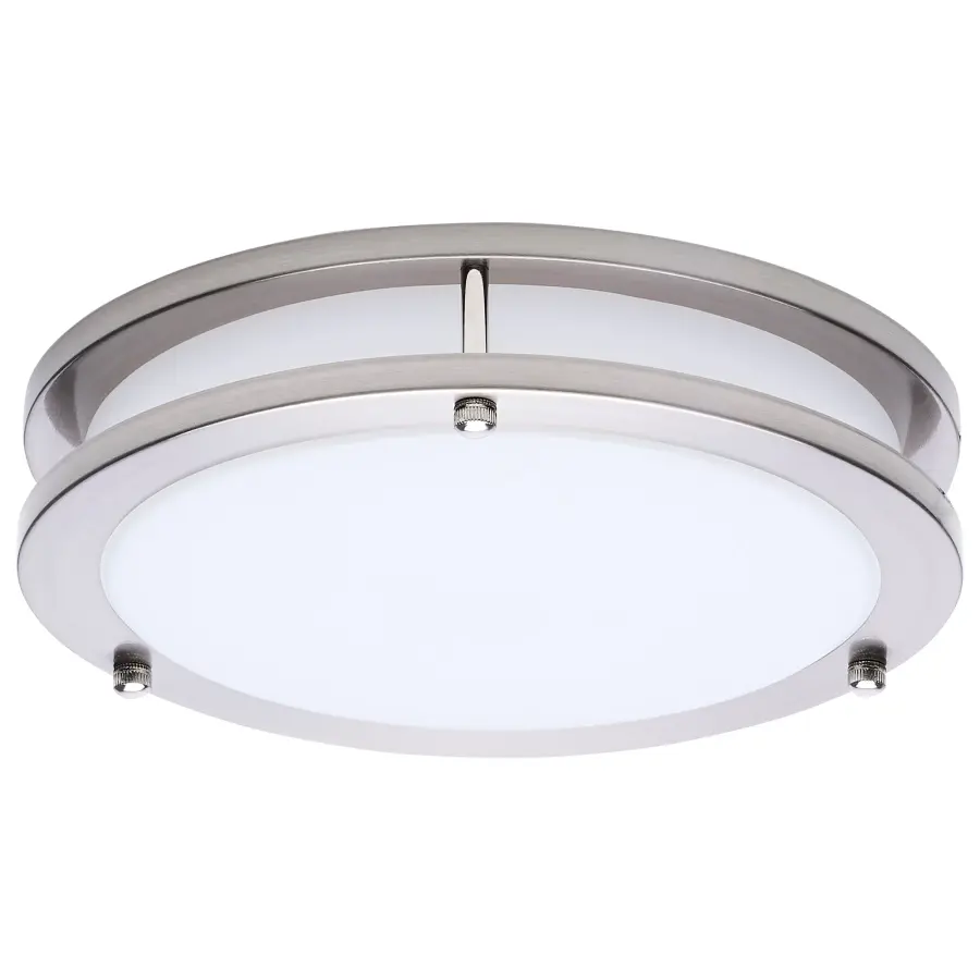 Glamour LED 10" Flush Mount in Brushed Nickel - Image 3