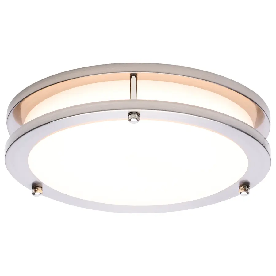 Glamour LED 10" Flush Mount in Brushed Nickel - Image 4