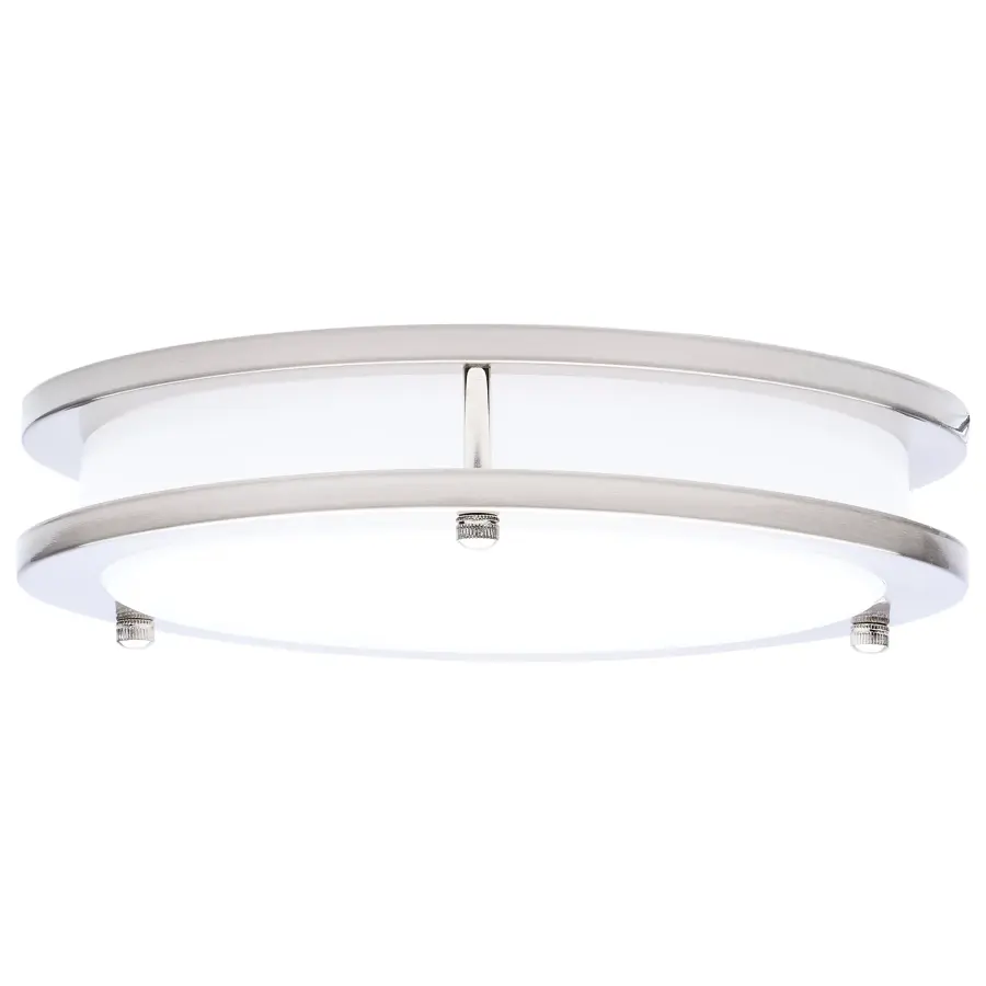 Glamour LED 10" Flush Mount in Brushed Nickel - Image 5
