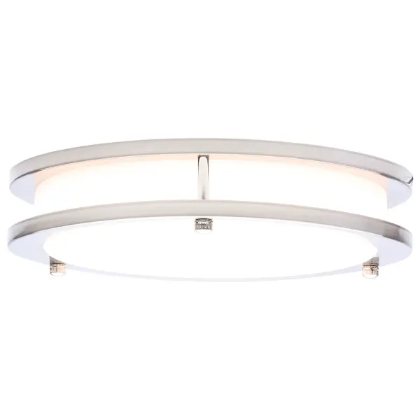 Glamour LED 10" Flush Mount in Brushed Nickel - Image 6