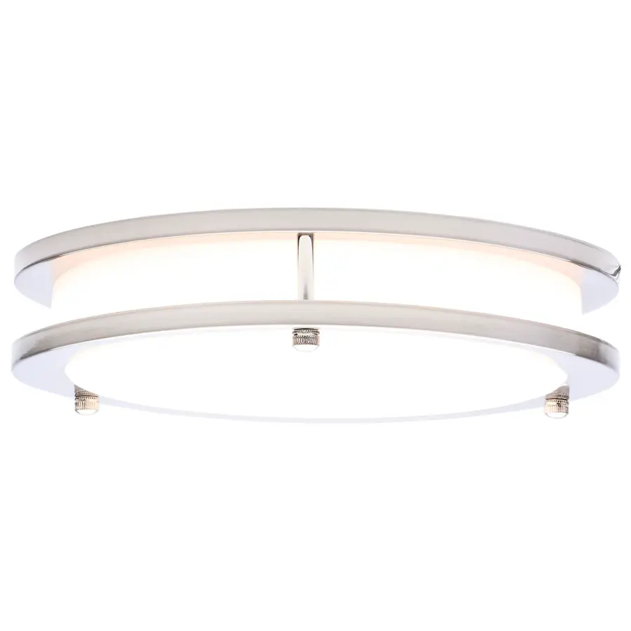 Glamour LED 10" Flush Mount in Brushed Nickel - Image 6