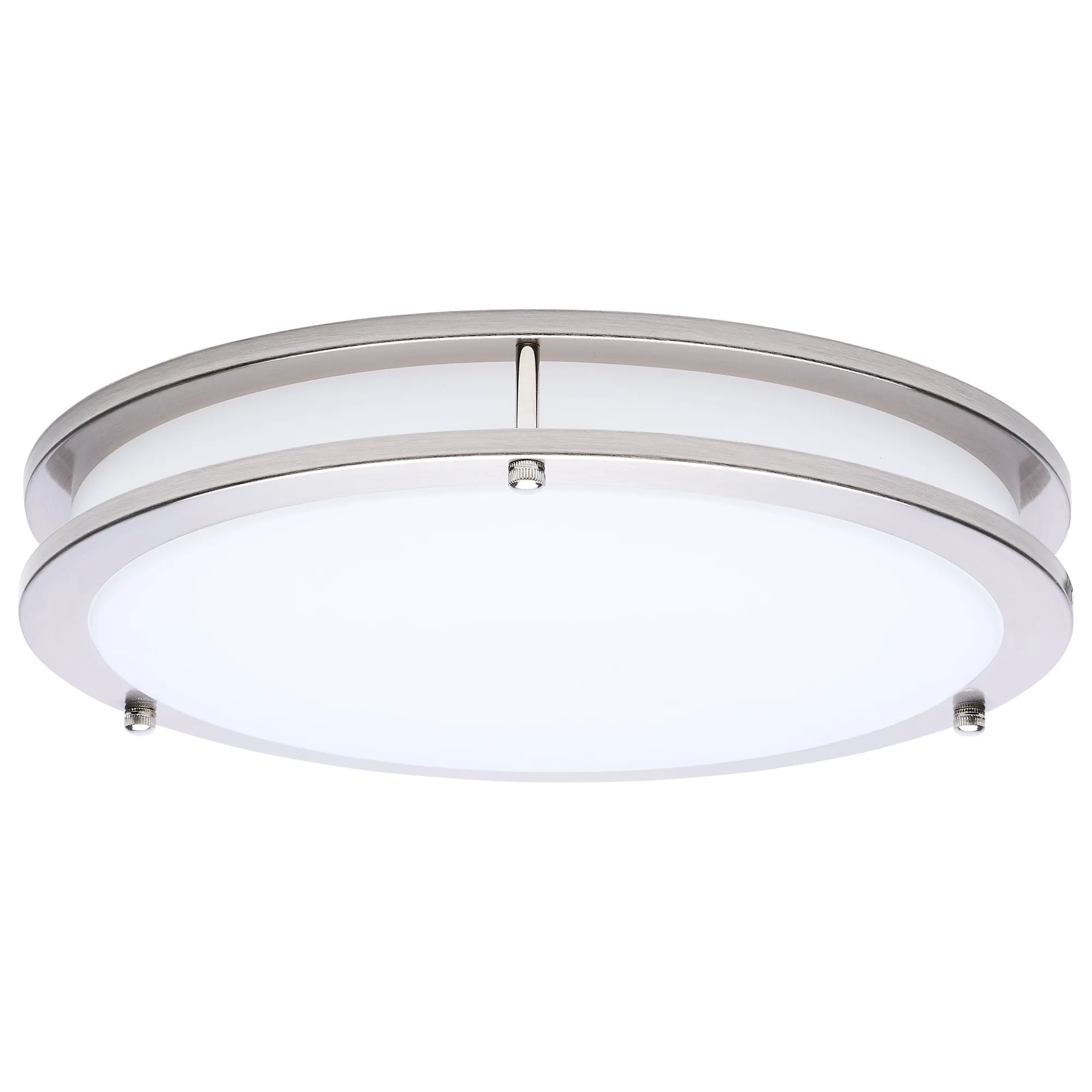 Glamour LED 13" Flush Mount in Brushed Nickel