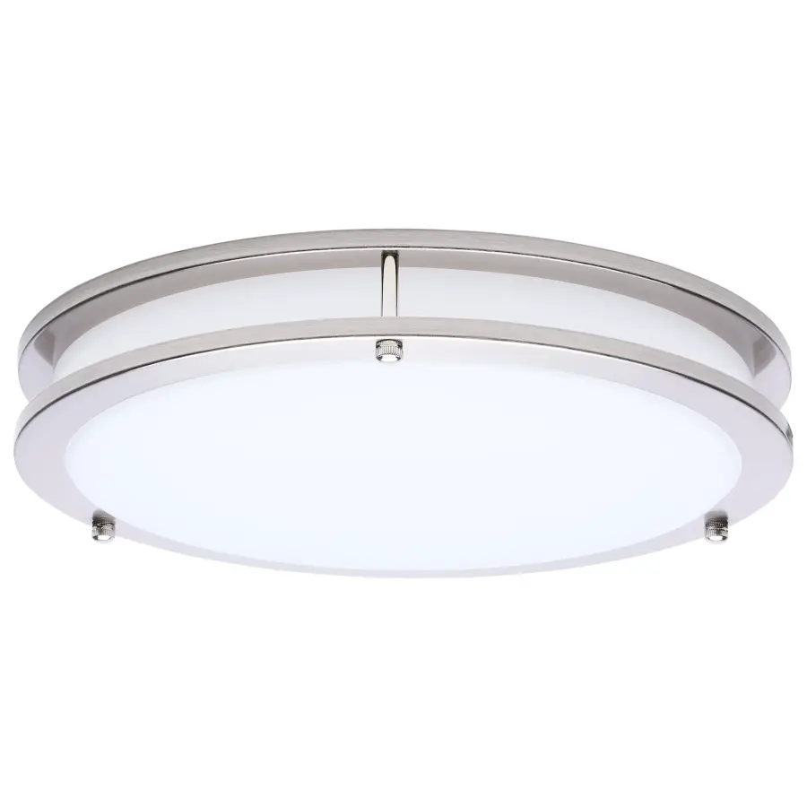 Glamour LED 13" Flush Mount in Brushed Nickel - Image 1