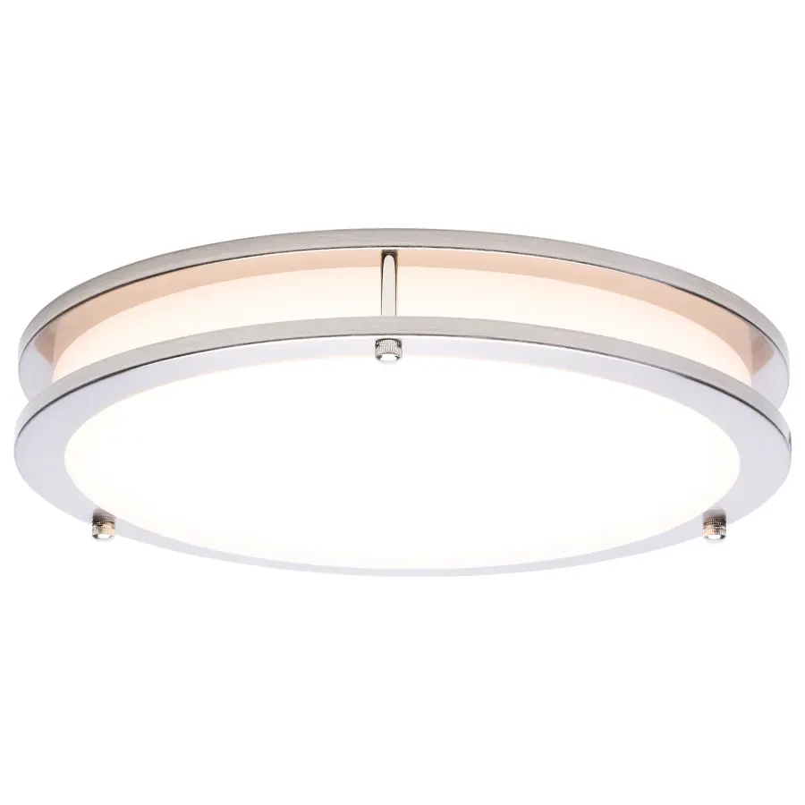 Glamour LED 13" Flush Mount in Brushed Nickel - Image 2