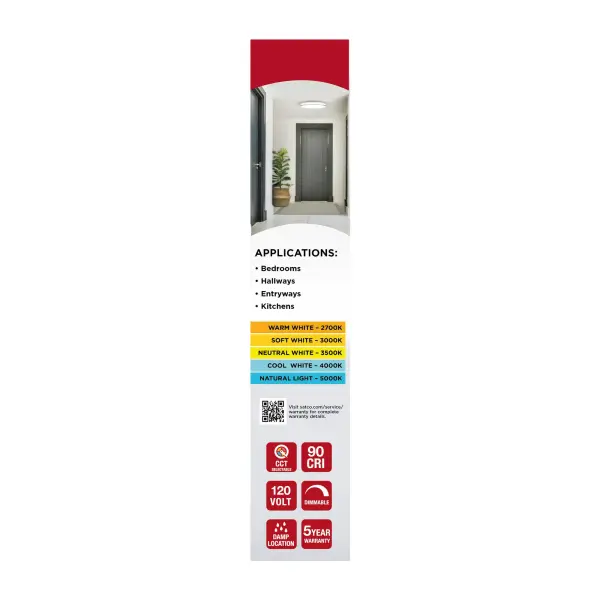 Glamour LED 13" Flush Mount in Brushed Nickel - Image 12