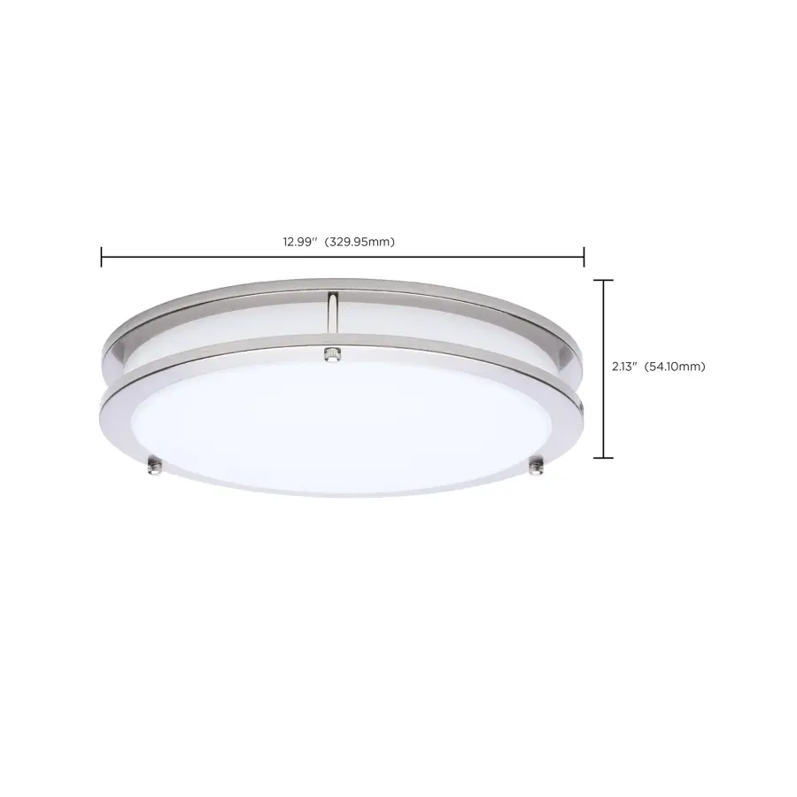 Glamour LED 13" Flush Mount in Brushed Nickel - Image 16