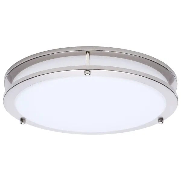 Glamour LED 13" Flush Mount in Brushed Nickel - Image 3