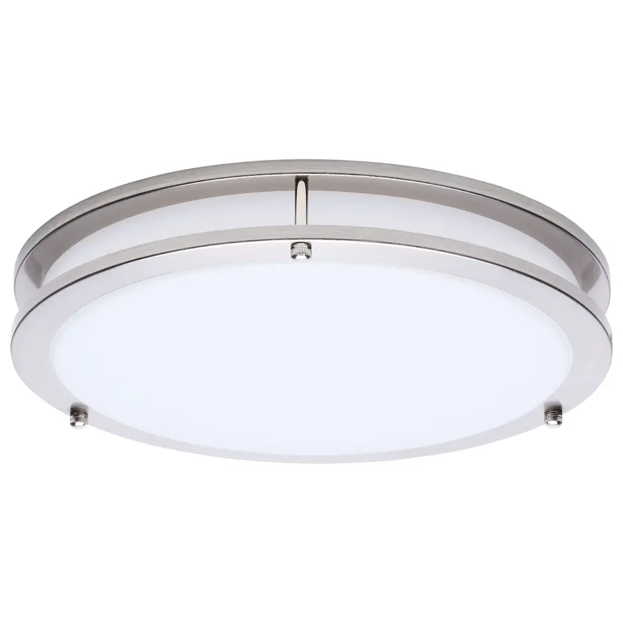 Glamour LED 13" Flush Mount in Brushed Nickel - Image 3