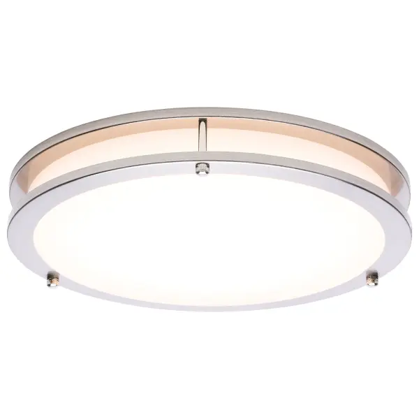 Glamour LED 13" Flush Mount in Brushed Nickel - Image 4