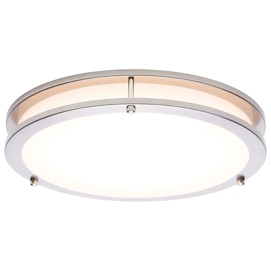 Glamour LED 13" Flush Mount in Brushed Nickel - Image 4