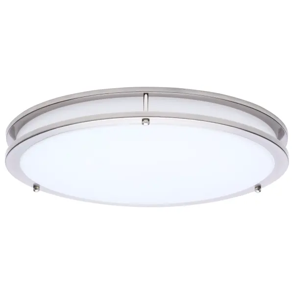 The Glamour LED flush mount combines sleek contemporary design with practical 5-CCT selectable technology, allowing you to customize lighting from warm 2700K to cool 5000K. Perfect for low-ceiling spaces requiring efficient, long-lasting illumination.