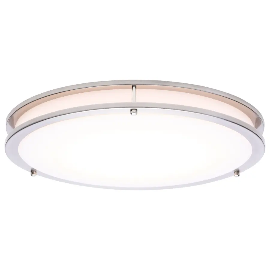 Glamour LED 17" Flush Mount in Brushed Nickel - Image 2