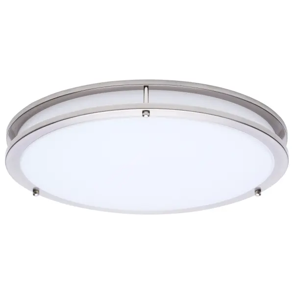 Glamour LED 17" Flush Mount in Brushed Nickel - Image 3