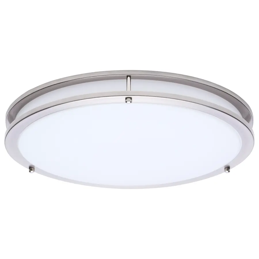 Glamour LED 17" Flush Mount in Brushed Nickel - Image 3